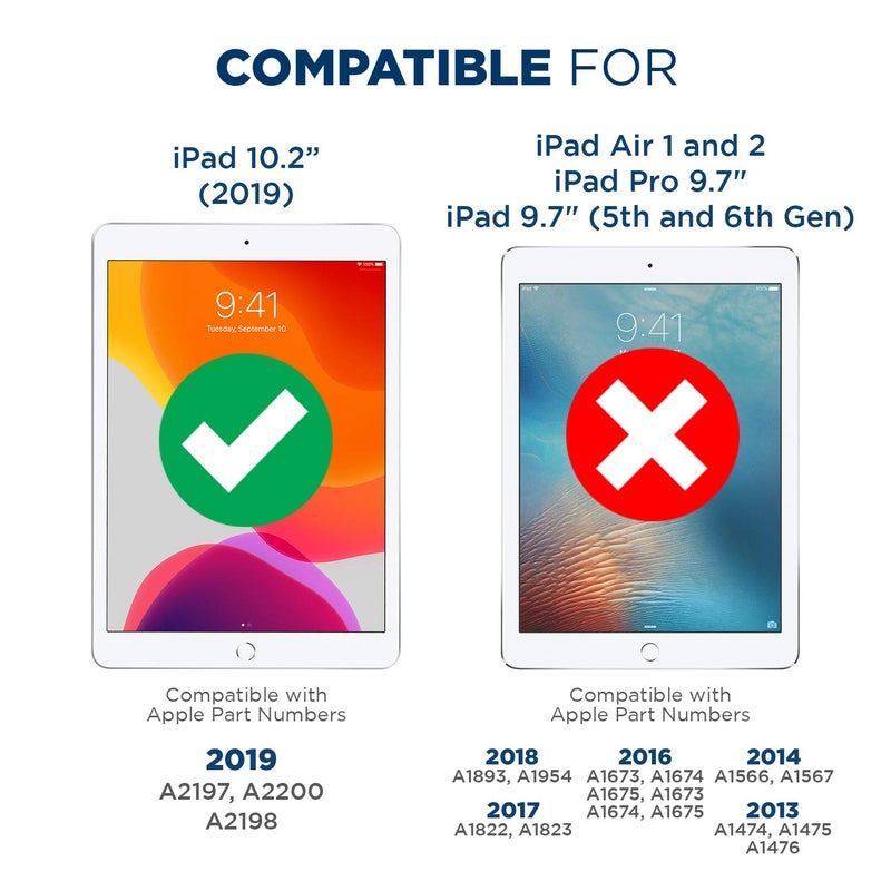 Tech Armor Screen Protector for Apple iPad 10.2 Inch 2021, 2020 and 2019 Model, 9 H Hardness, Case friendly, Ballistic Tempered Glass 1 Pack - Image 2